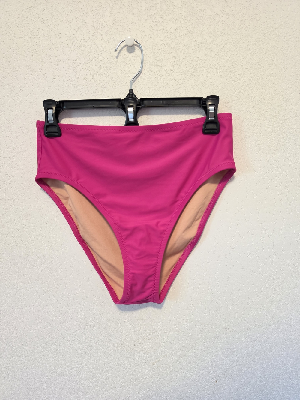 J. Crew Hot Pink High-Waist Swim Bottoms Women's Size Medium New with tags